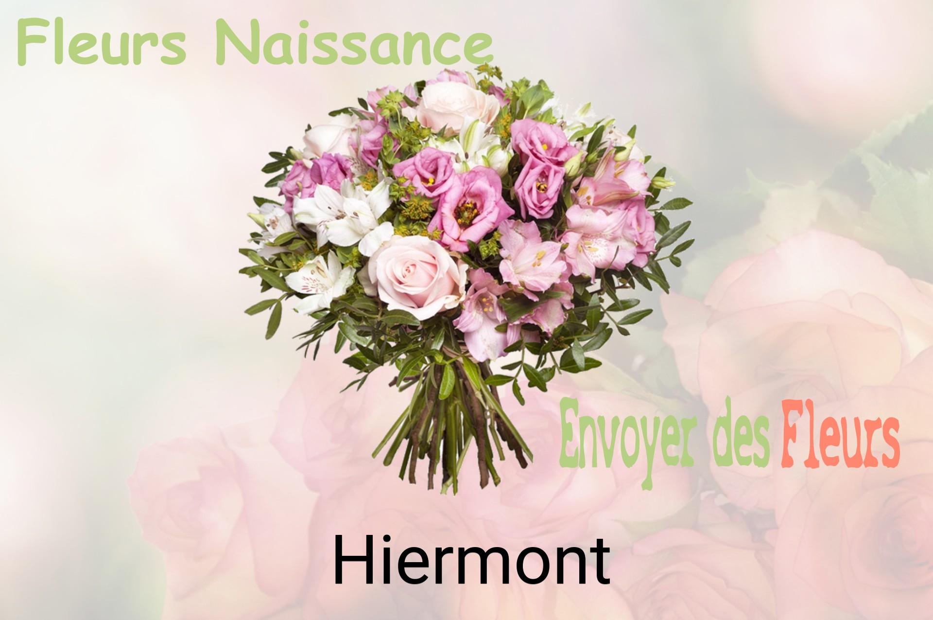 Bouquet de fleurs de naissance livré à Hiermont