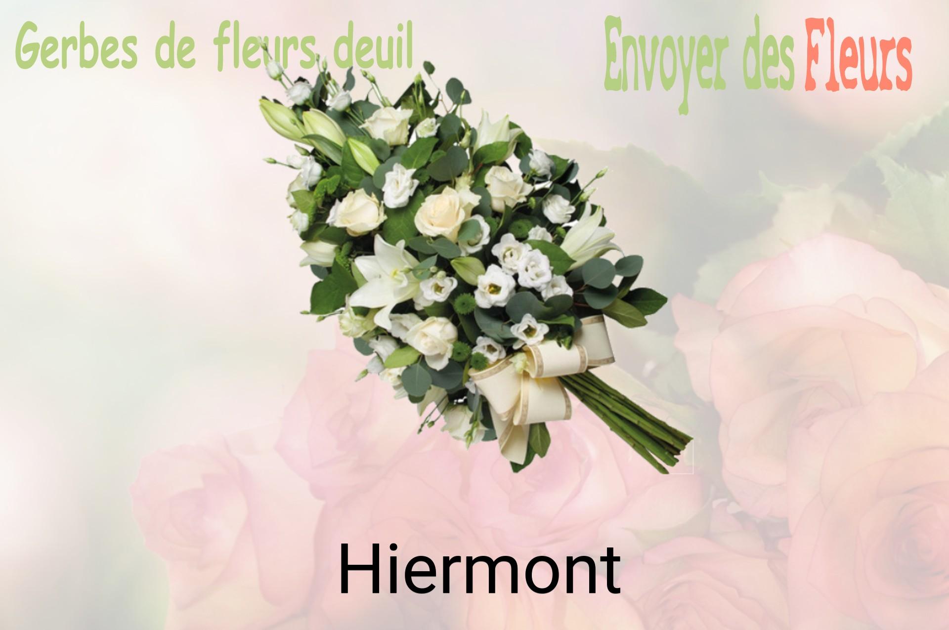 Gerbe de fleurs de deuil livrée à Hiermont